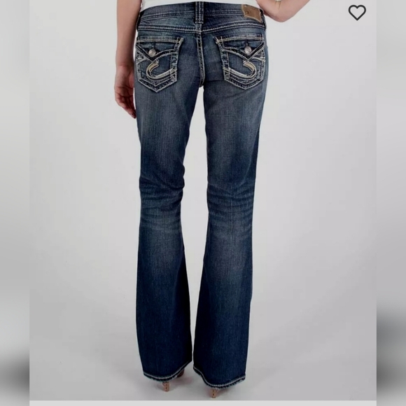 Women's Silver Suki Surplus Boot Stretch Jean's - Picture 2 of 10